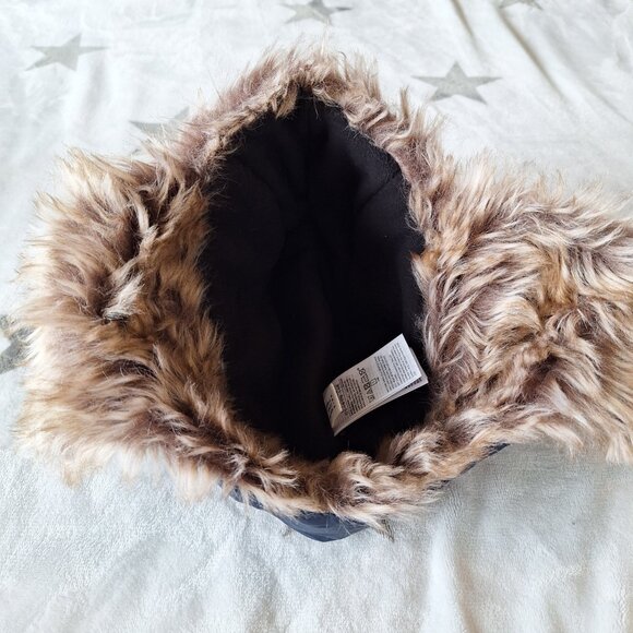 Gap Trapper Hat Cap size S/M‎ Kids Winter Wool Faux Fur Outdoor Ski Lined - Picture 6 of 9